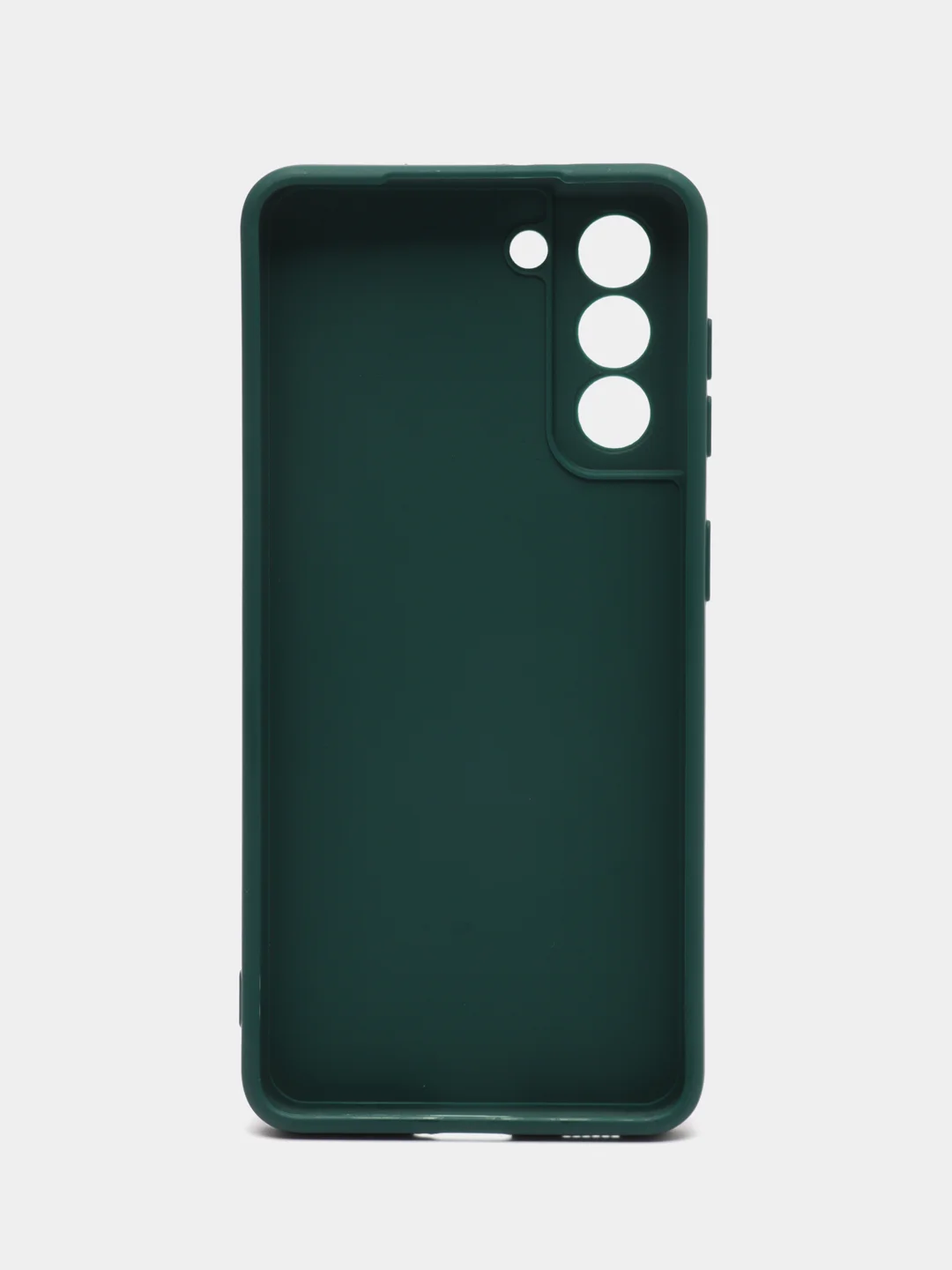 Тёмно-зелёный чехол Samsung Galaxy S21, Самсунг Галакси С21 прозрачный силиконовый