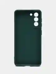 Тёмно-зелёный чехол Samsung Galaxy S21, Самсунг Галакси С21 прозрачный силиконовый