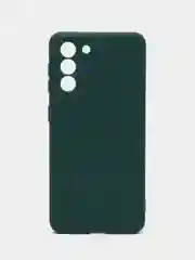 Тёмно-зелёный чехол Samsung Galaxy S21, Самсунг Галакси С21 прозрачный силиконовый