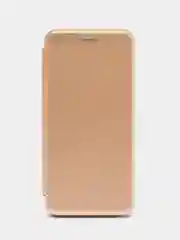 Золотой чехол-книжка для Infinix Smart 6, Инфиникс Смарт 6