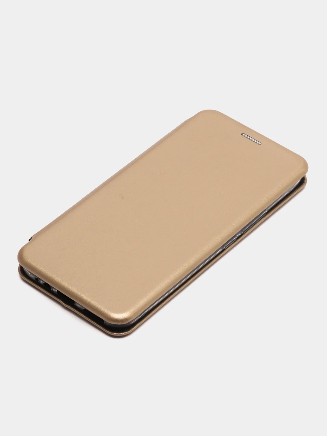 Золотой чехол-книжка для Infinix Smart 6, Инфиникс Смарт 6