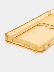 Золотой силиконовый чехол Xiaomi Redmi A1, (Сяоми Редми А1), с карманом, прозрачный