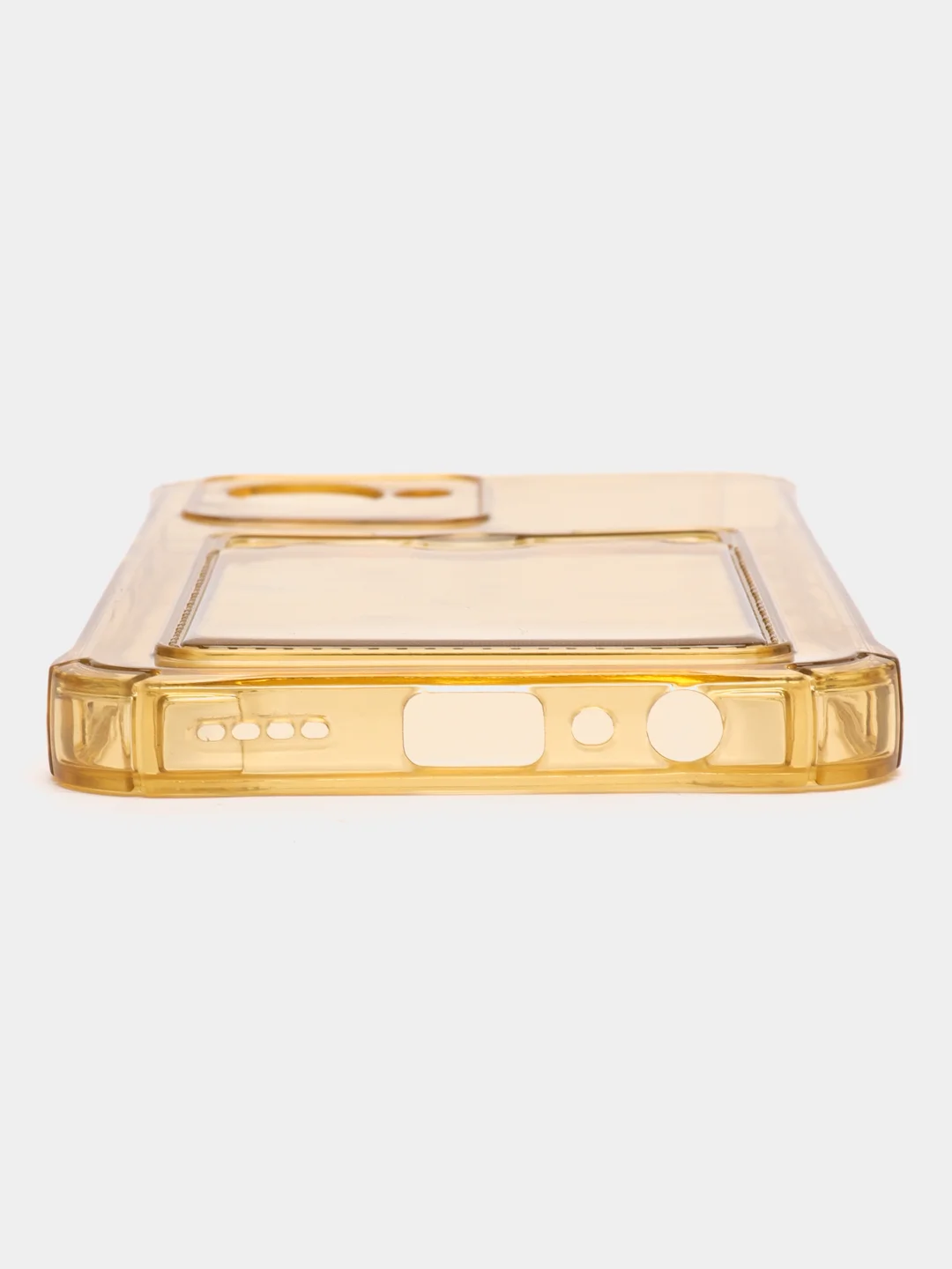 Золотой чехол для Realme C30 / C30S / 50i PRIME (Реалми С30 / 50И Прайм), силиконовый, прозрачный