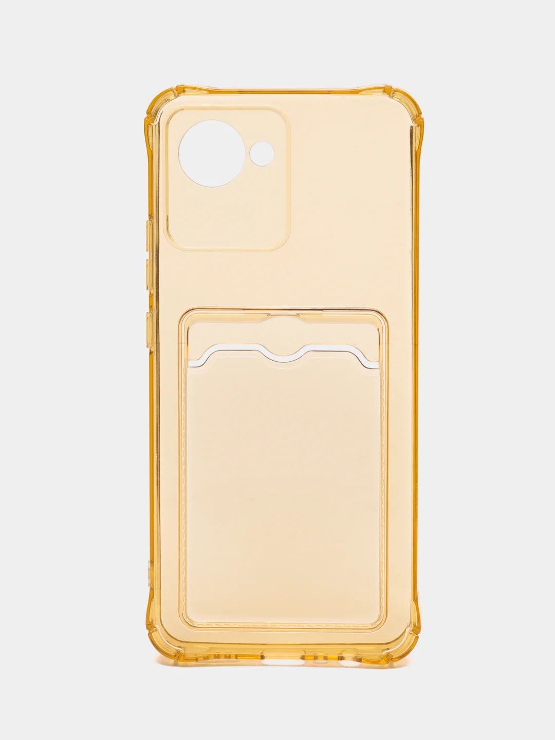 Золотой чехол для Realme C30 / C30S / 50i PRIME (Реалми С30 / 50И Прайм), силиконовый, прозрачный