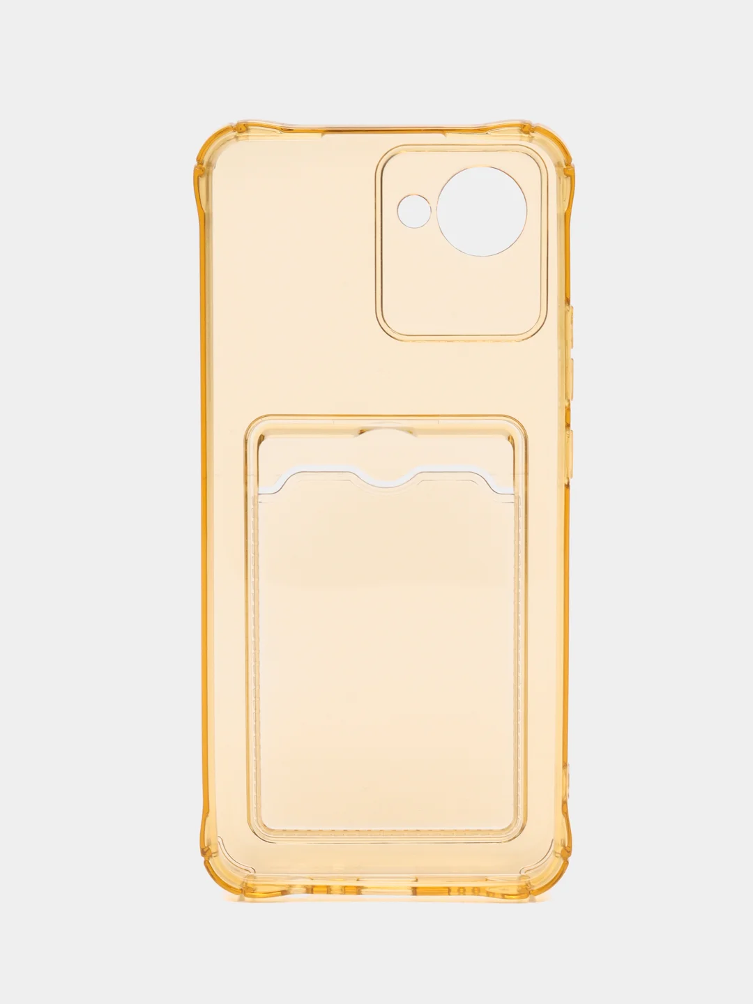 Золотой чехол для Realme C30 / C30S / 50i PRIME (Реалми С30 / 50И Прайм), силиконовый, прозрачный