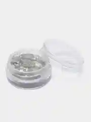 Серебряный блестки для декора ногтей