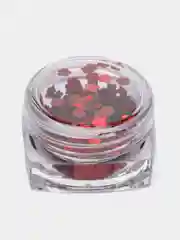 Красный блестки для декора ногтей