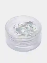 Серый металлик блестки для декора ногтей