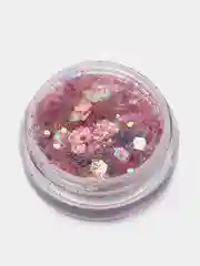 Розовый блестки для декора ногтей