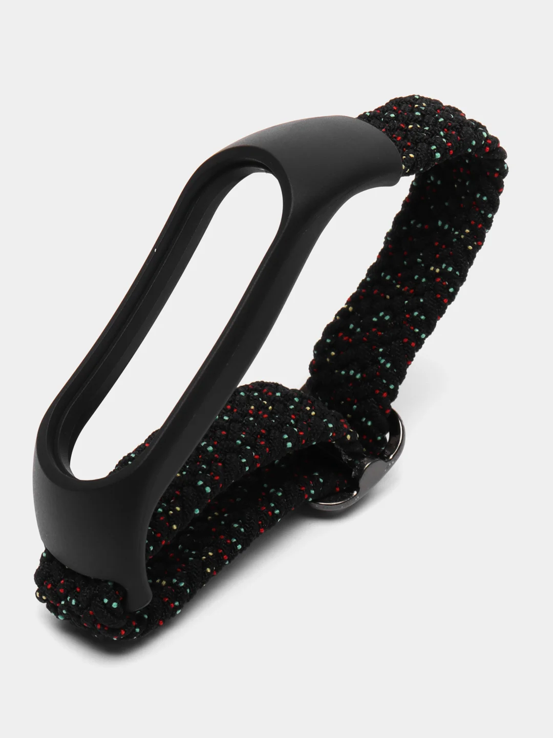 Хром плетеный нейлоновый ремешок / монобраслет с регулировкой для Xiaomi Mi Band 3, 4, 5 и 6