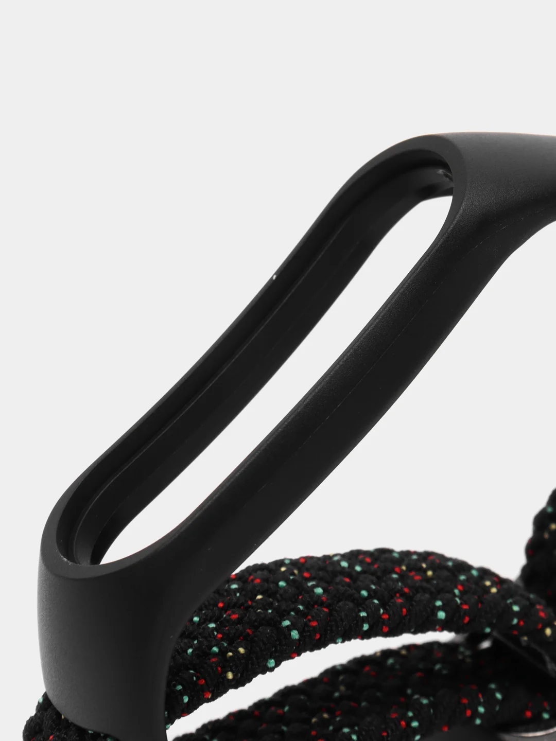 Хром плетеный нейлоновый ремешок / монобраслет с регулировкой для Xiaomi Mi Band 3, 4, 5 и 6