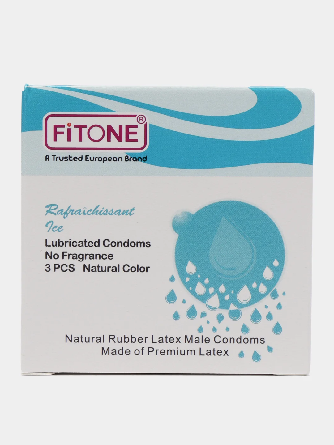 Бирюзовый презервативы FITONE 3/12 шт, для достижения оргазма обоими, GERMANY QUALITY