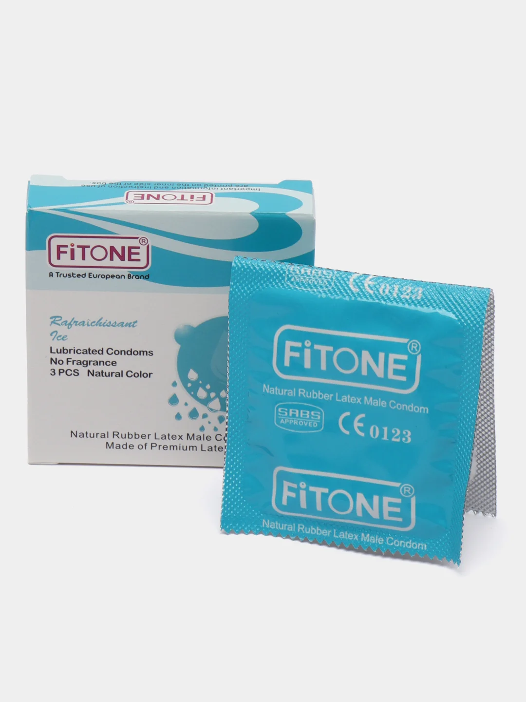 Бирюзовый презервативы FITONE 3/12 шт, для достижения оргазма обоими, GERMANY QUALITY