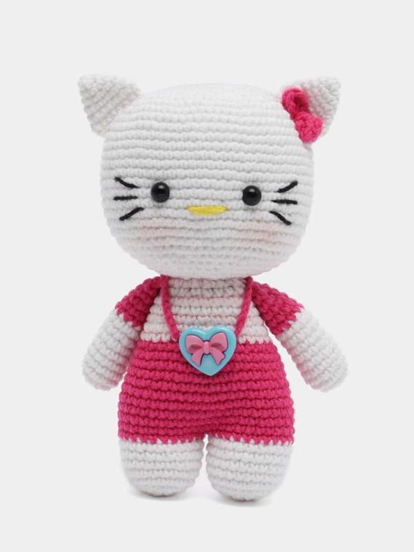 Вязаная игрушка Хэллоу Китти Амигуруми