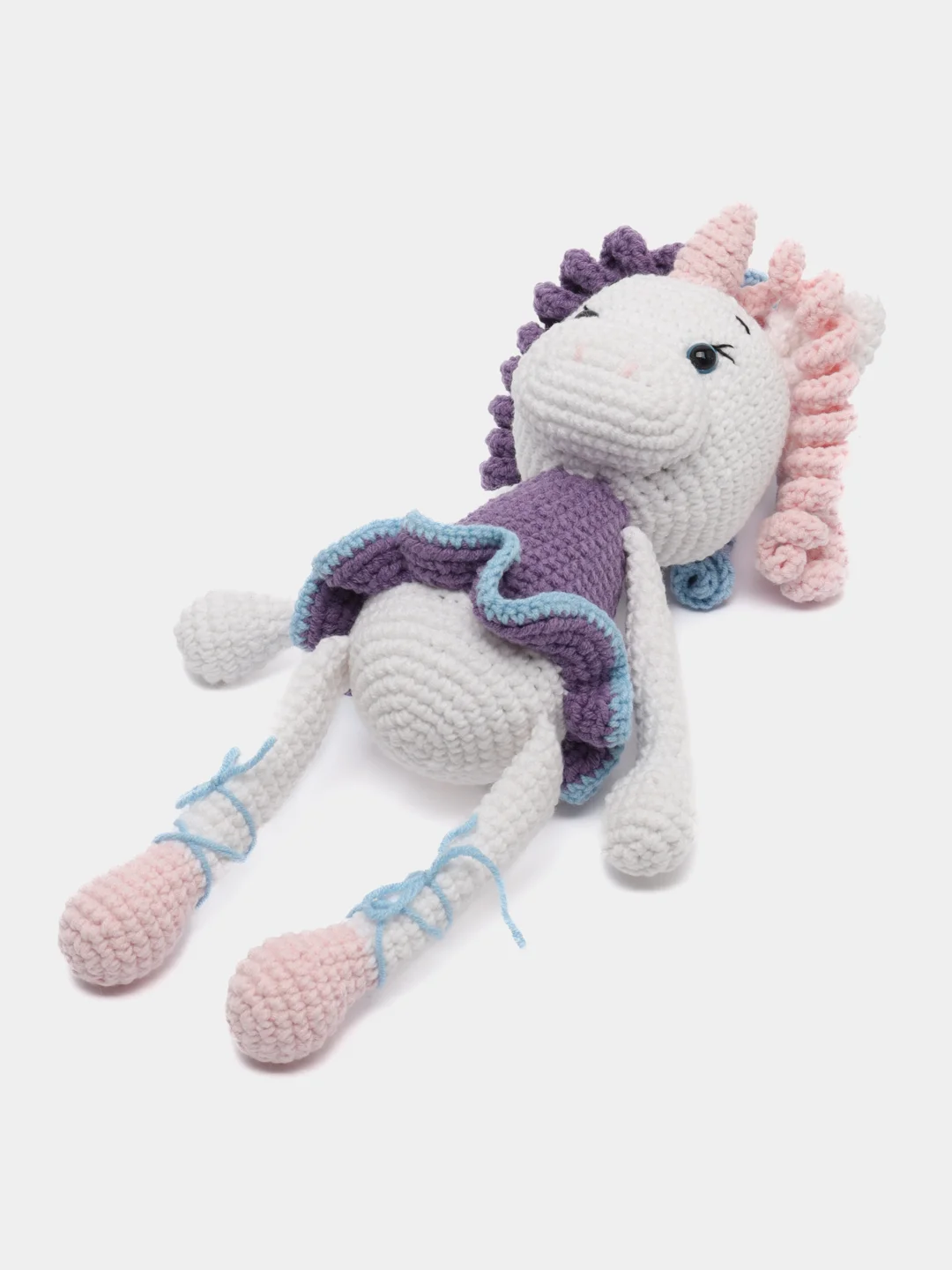 Вязаная игрушка Единорожка Амигуруми