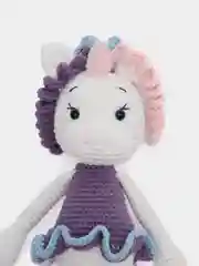Вязаная игрушка Единорожка Амигуруми