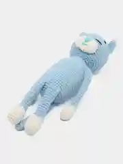 Голубой вязаный игрушка Котик Амигуруми