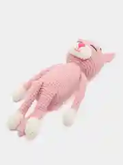 Розовый вязаный игрушка Котик Амигуруми