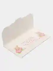 Пастельно-коралловый конверт-открытка для денег подарочный на свадьбу "Молодоженам", 72 вида