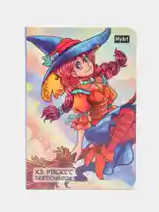 Фиолетовый блокнот для зарисовок MyArt, скетчбук XS Pocket, формат А6, Проф-Пресс