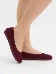 Бордовый балетки женские