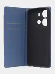 Синий чехол-книжка для Tecno Spark GO (2023) / Tecno Pop 7 / Pop 7 Pro из нубука Super Creative