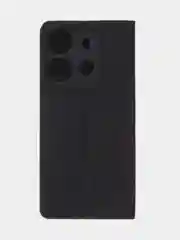 Черный чехол-книжка для Tecno Spark GO (2023) / Tecno Pop 7 / Pop 7 Pro из нубука Super Creative
