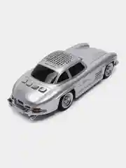 Серебряный bluetooth колонка в виде машины Classic Benz 300SL, 25x10x7 cm