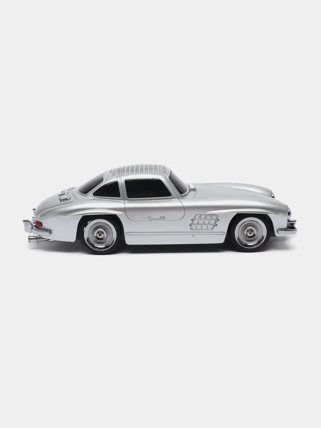 Серебряный bluetooth колонка в виде машины Classic Benz 300SL, 25x10x7 cm