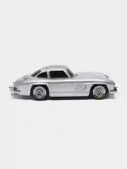 Серебряный bluetooth колонка в виде машины Classic Benz 300SL, 25x10x7 cm