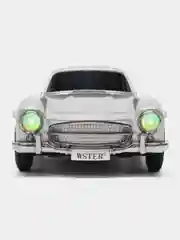 Серебряный bluetooth колонка в виде машины Classic Benz 300SL, 25x10x7 cm