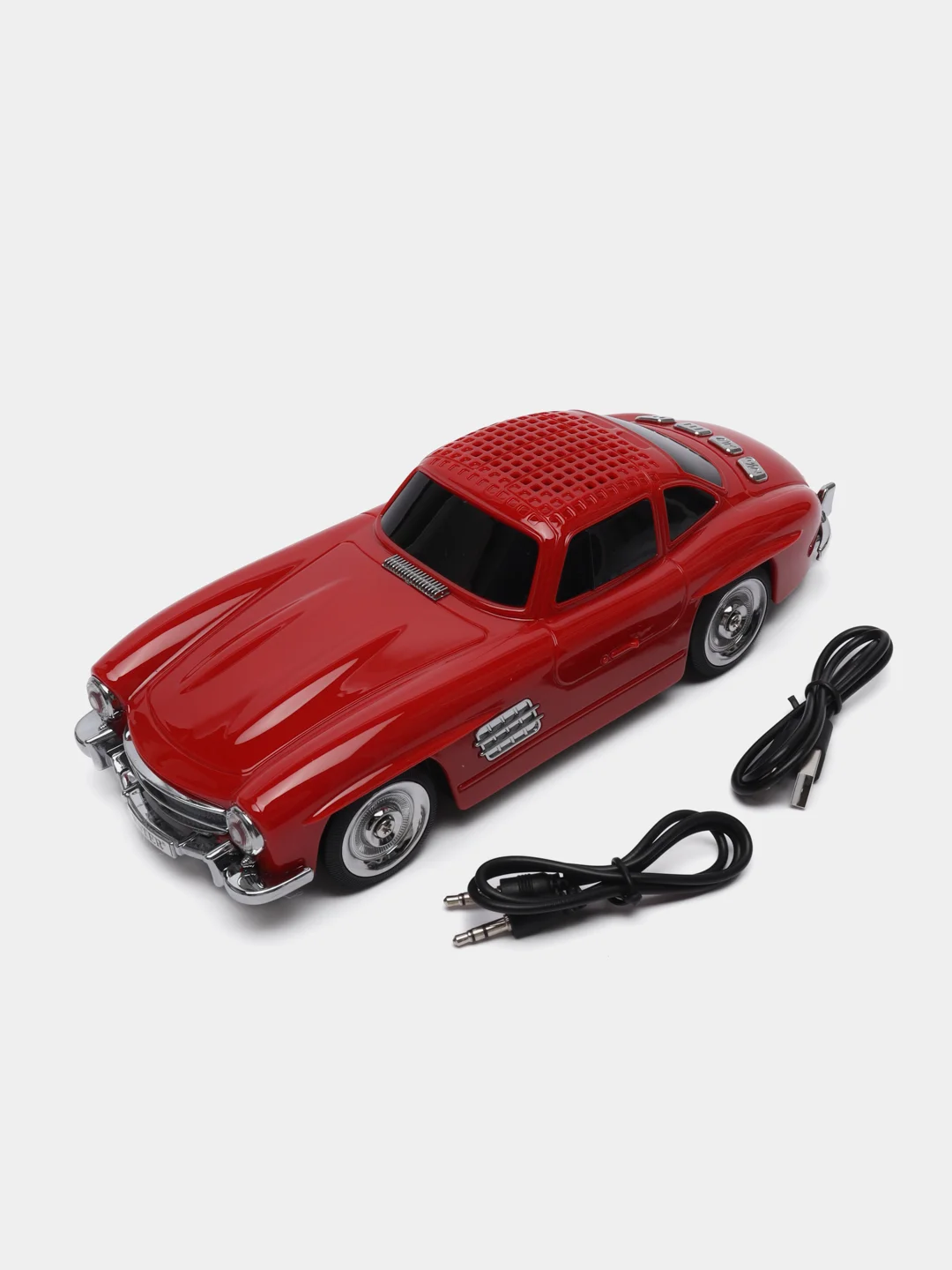 Красный bluetooth колонка в виде машины Classic Benz 300SL, 25x10x7 cm