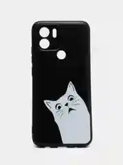 Бирюзовый чехол для Xiaomi Redmi A1+/A2+/Poco C51 (Сяоми Редми А1 Плюс), с принтом