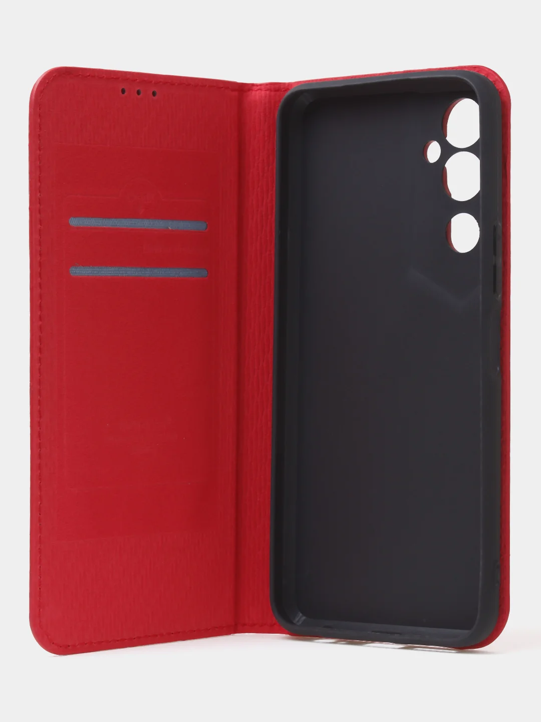 Красный чехол-книжка для Tecno Pova Neo 2 из нубука Super Creative