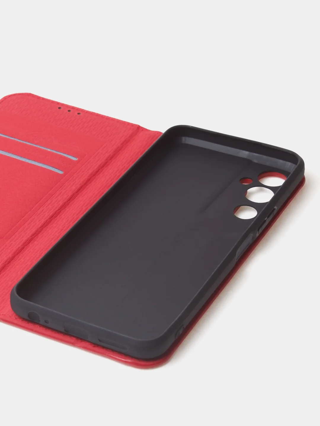 Красный чехол-книжка для Tecno Pova Neo 2 из нубука Super Creative