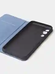 Синий чехол-книжка для Tecno Pova Neo 2 из нубука Super Creative