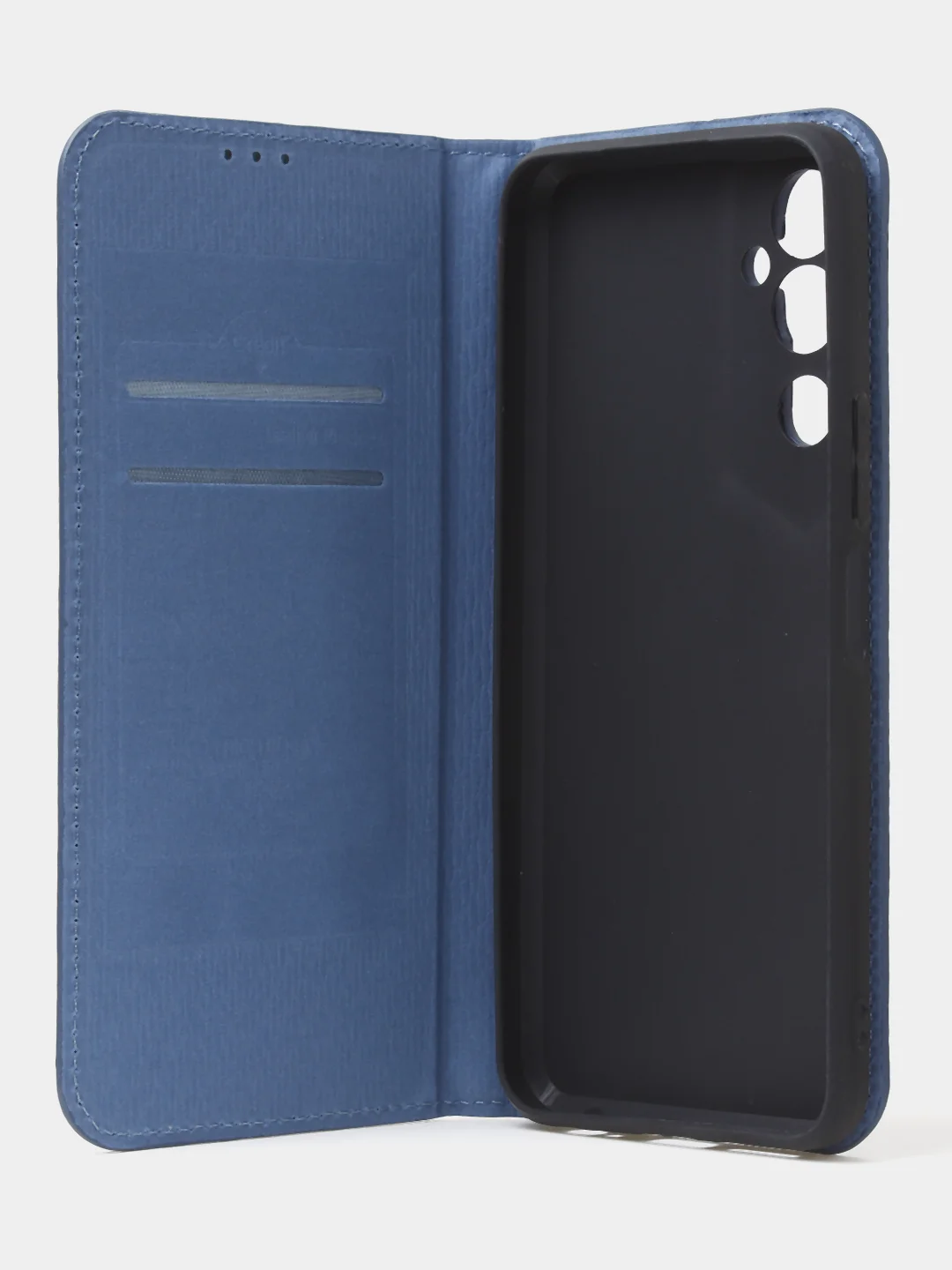 Синий чехол-книжка для Tecno Pova Neo 2 из нубука Super Creative