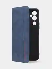 Синий чехол-книжка для Tecno Pova Neo 2 из нубука Super Creative