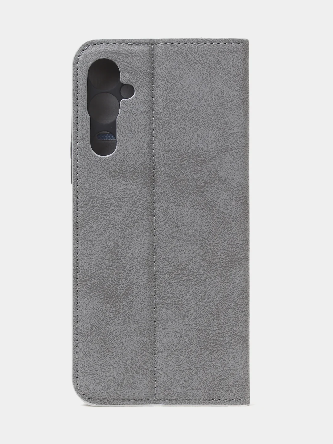 Тёмно-серый чехол-книжка для Tecno Pova Neo 2 из нубука Super Creative