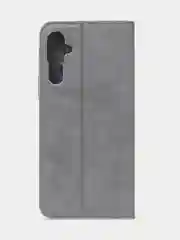 Тёмно-серый чехол-книжка для Tecno Pova Neo 2 из нубука Super Creative