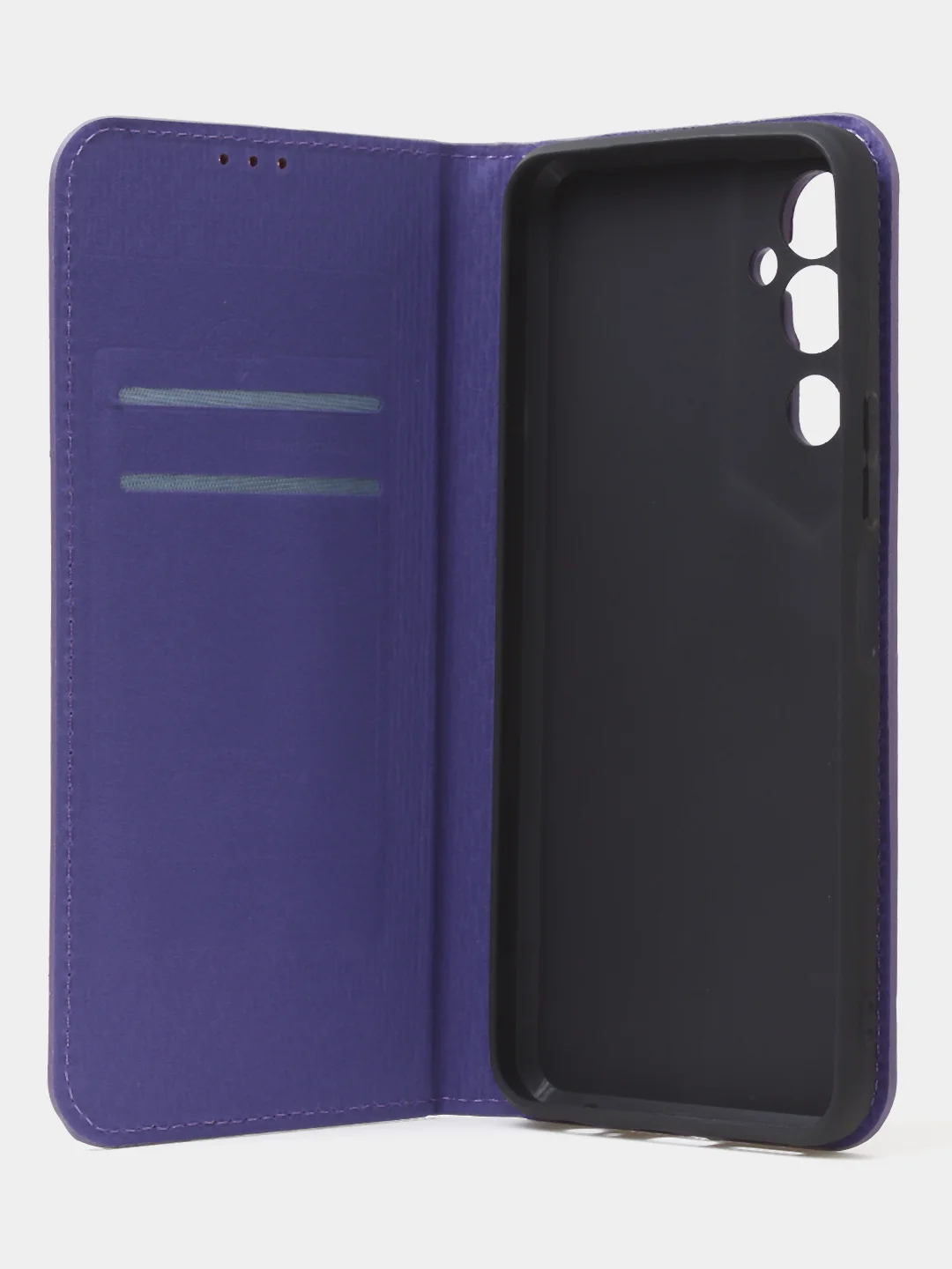 Фиолетовый чехол-книжка для Tecno Pova Neo 2 из нубука Super Creative