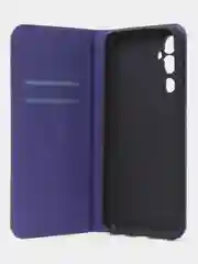 Фиолетовый чехол-книжка для Tecno Pova Neo 2 из нубука Super Creative