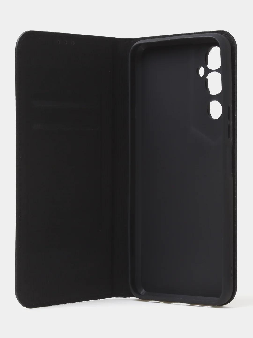 Черный чехол-книжка для Tecno Pova Neo 2 из нубука Super Creative