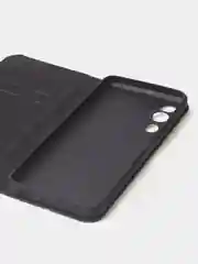Черный чехол-книжка для Tecno Pova Neo 2 из нубука Super Creative