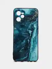 Тёмно-бирюзовый силиконовый чехол для Realme C35 4G/Realme Narzo 50A Prime, с принтом