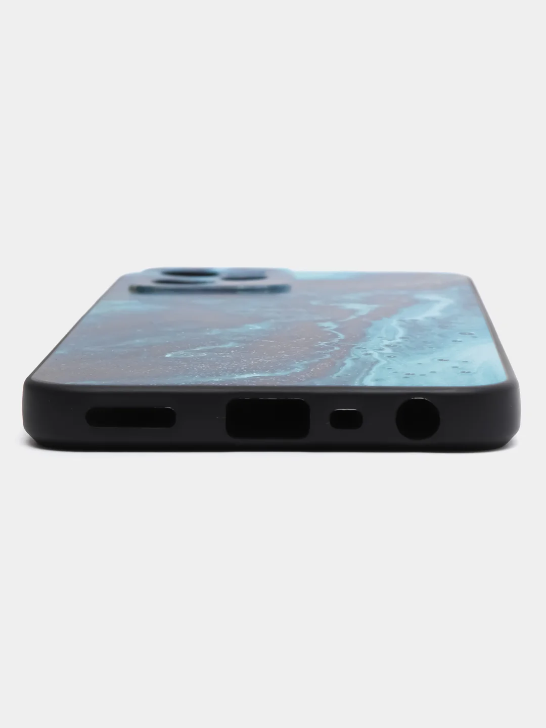 Тёмно-бирюзовый силиконовый чехол для Realme C35 4G/Realme Narzo 50A Prime, с принтом