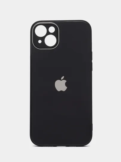 Чехол для iPhone (Айфон) 14, Pro, Plus, со стеклянной панелью