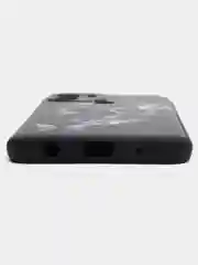 Тёмно-бордовый чехол для Xiaomi Redmi A1+/A2+/Poco C51 (Сяоми Редми А1 Плюс), с принтом