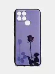 Серебряный чехол для Infinix Smart 6/Smart 6Plus с принтом, с рисунком (Инфиникс Смарт 6)