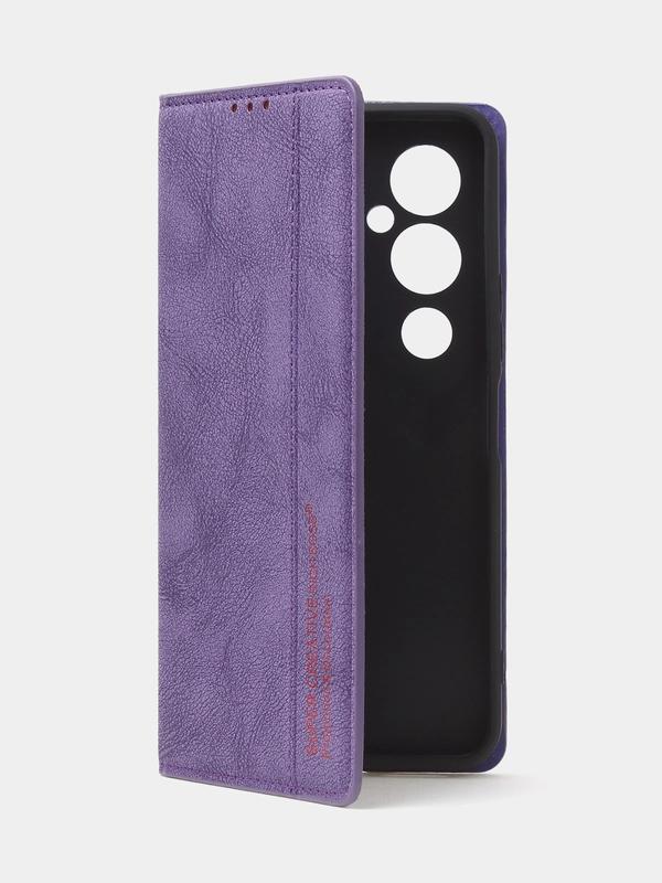 Чехол-книжка для Tecno Pova 4 Pro из нубука Super Creative